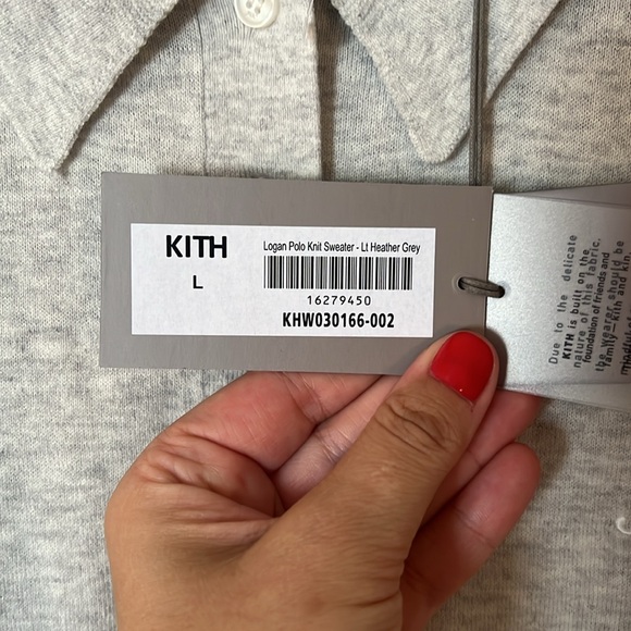 KITH Heather grey collard sweater - Picture 6 of 6